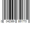 Barcode Image for UPC code 0042369851770