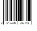 Barcode Image for UPC code 0042385980119