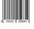 Barcode Image for UPC code 0042421059854