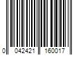 Barcode Image for UPC code 0042421160017