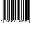 Barcode Image for UPC code 0042429463325