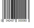 Barcode Image for UPC code 0042437000093