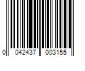 Barcode Image for UPC code 0042437003155