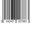 Barcode Image for UPC code 0042437007863