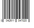 Barcode Image for UPC code 0042511047020