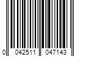 Barcode Image for UPC code 0042511047143