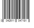 Barcode Image for UPC code 0042511047181