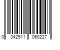 Barcode Image for UPC code 0042511060227