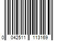 Barcode Image for UPC code 0042511113169