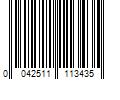 Barcode Image for UPC code 0042511113435