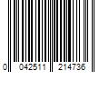 Barcode Image for UPC code 0042511214736