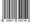 Barcode Image for UPC code 0042511342149