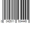 Barcode Image for UPC code 0042511534445