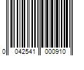 Barcode Image for UPC code 0042541000910