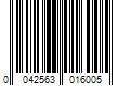 Barcode Image for UPC code 0042563016005