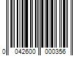 Barcode Image for UPC code 0042600000356