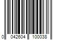 Barcode Image for UPC code 0042604100038