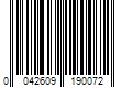 Barcode Image for UPC code 0042609190072