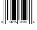 Barcode Image for UPC code 004275000086