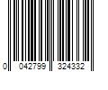 Barcode Image for UPC code 0042799324332