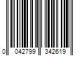 Barcode Image for UPC code 0042799342619