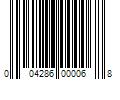 Barcode Image for UPC code 004286000068