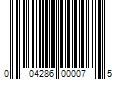 Barcode Image for UPC code 004286000075