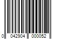 Barcode Image for UPC code 0042904000052