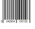 Barcode Image for UPC code 0042904100103