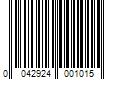 Barcode Image for UPC code 0042924001015