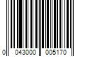 Barcode Image for UPC code 0043000005170