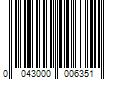 Barcode Image for UPC code 0043000006351