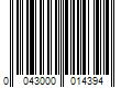 Barcode Image for UPC code 0043000014394