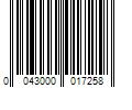 Barcode Image for UPC code 0043000017258