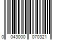 Barcode Image for UPC code 0043000070321