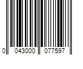 Barcode Image for UPC code 0043000077597