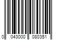 Barcode Image for UPC code 0043000080351