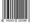 Barcode Image for UPC code 0043000200056