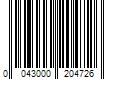 Barcode Image for UPC code 0043000204726