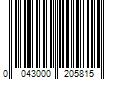 Barcode Image for UPC code 0043000205815