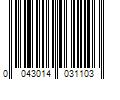 Barcode Image for UPC code 0043014031103