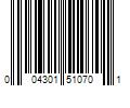 Barcode Image for UPC code 004301510701