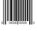 Barcode Image for UPC code 004308000090