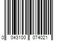 Barcode Image for UPC code 0043100074021