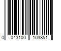 Barcode Image for UPC code 0043100103851