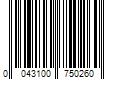 Barcode Image for UPC code 0043100750260