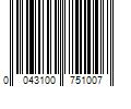 Barcode Image for UPC code 0043100751007