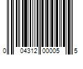 Barcode Image for UPC code 004312000055