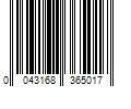 Barcode Image for UPC code 0043168365017