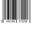 Barcode Image for UPC code 0043168372206